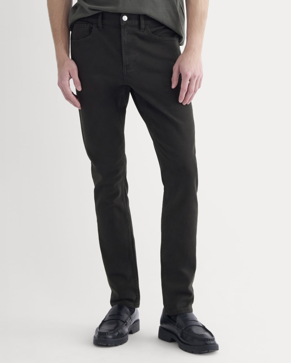 The Stretch Twill 5-Pocket Pant | Black - Image 3