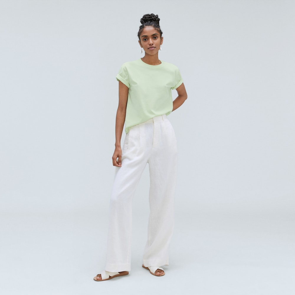 The Box-Cut Tee in Essential Cotton | Seafoam Green | No Pocket - Image 6