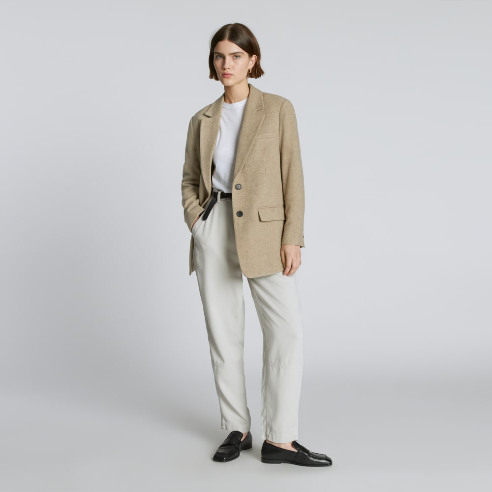 The Oversized Blazer in Wool | Toasted Tan - Image 6