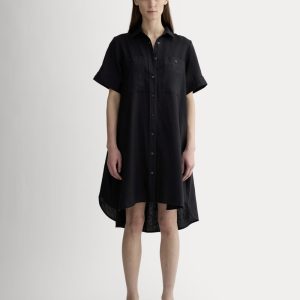 The Daytripper Dress in Linen | Black