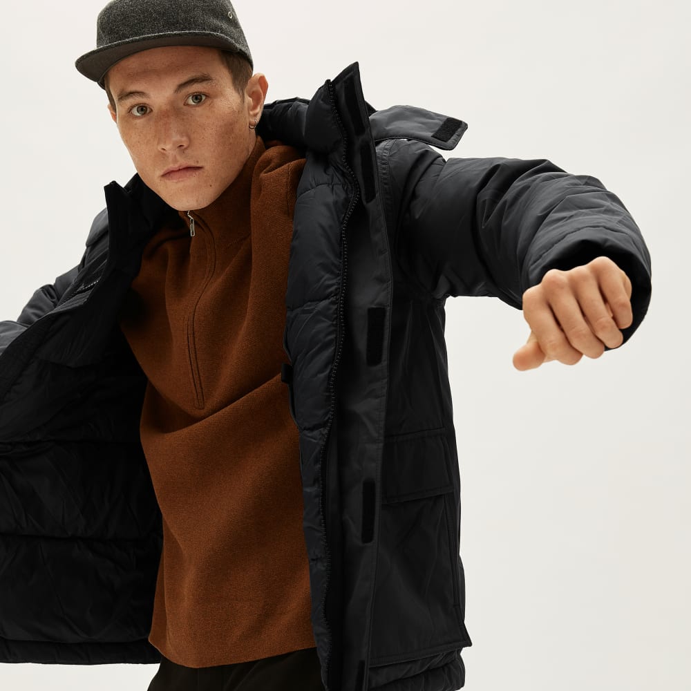 The ReNew Short Parka | Black - Image 3