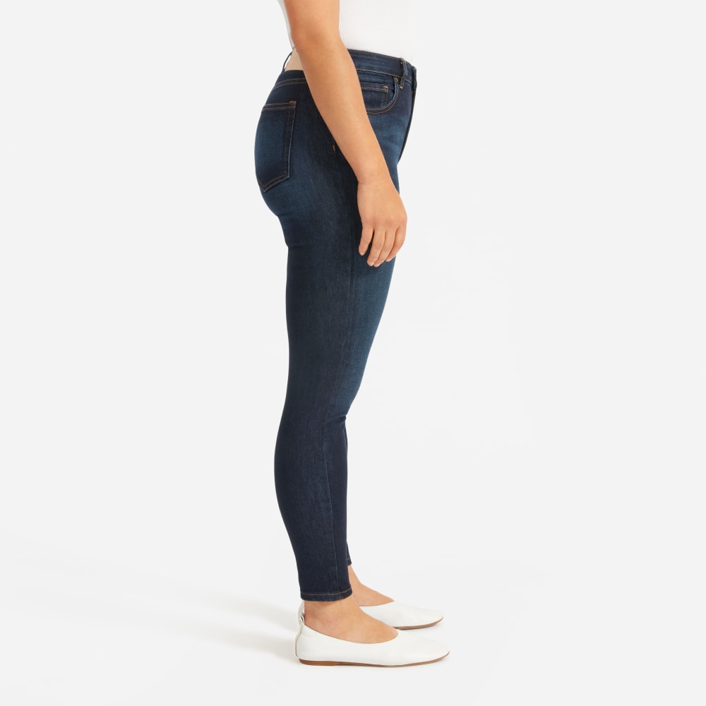 The Curvy Authentic Stretch High-Rise Skinny Jean | Dark Blue Wash | 28.5 Inseam - Image 7