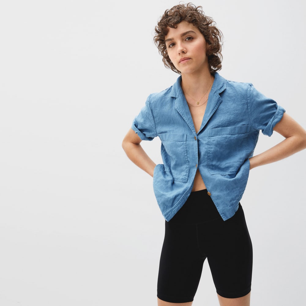 The Linen Workwear Shirt | Aegean - Image 2
