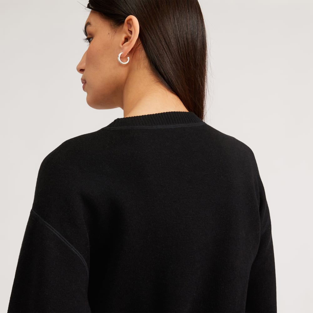 The Cotton-Merino Sweatshirt | Black - Image 6