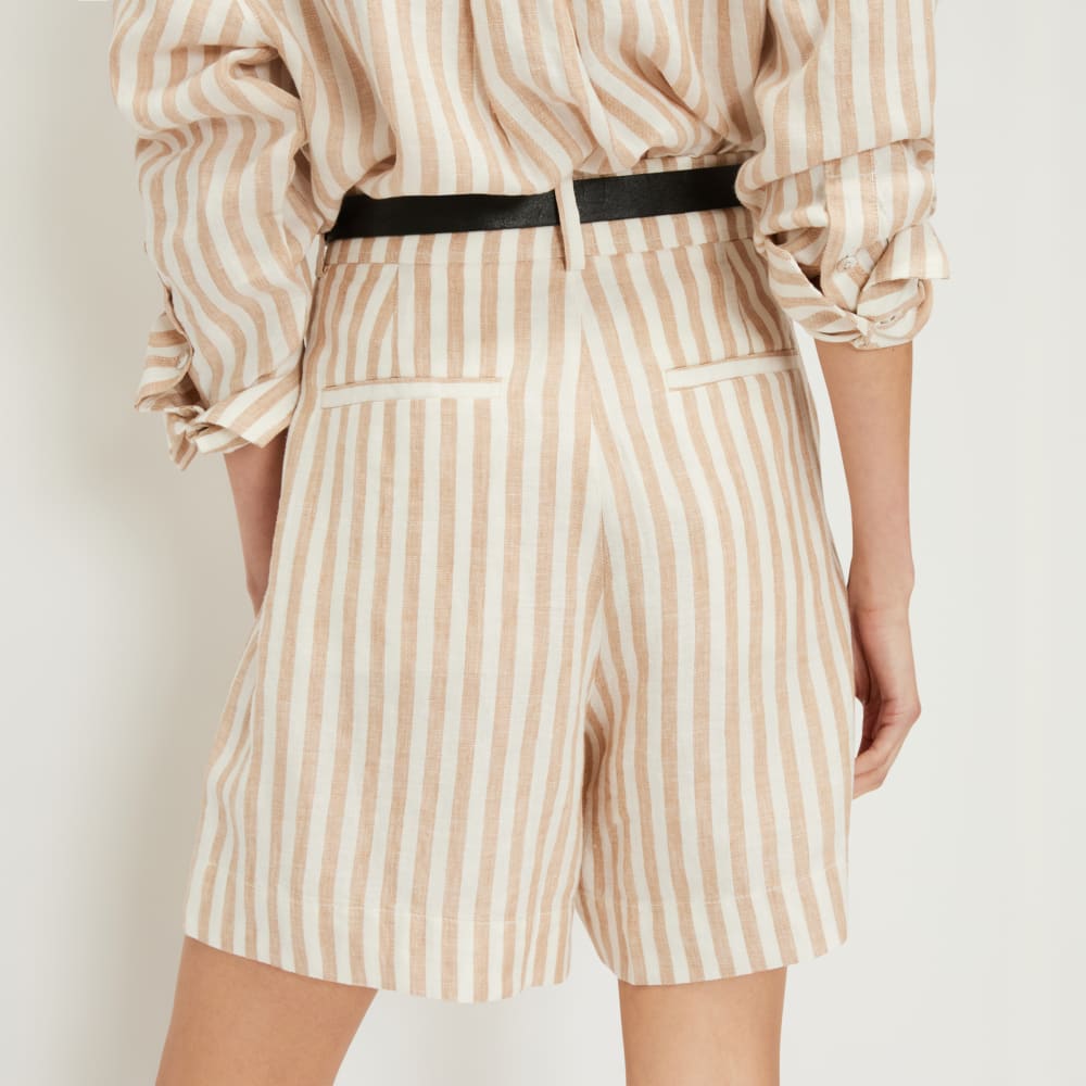 The Linen Way-High® Drape Short | Bone / Caramel - Image 5