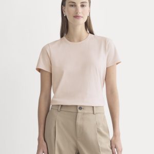 The Slim Crew in Essential Cotton | Soft Rose