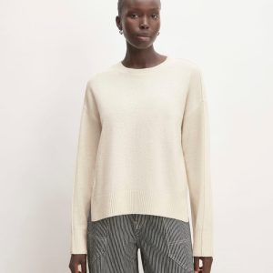 The Good Merino Wool Crewneck Sweater | Bone