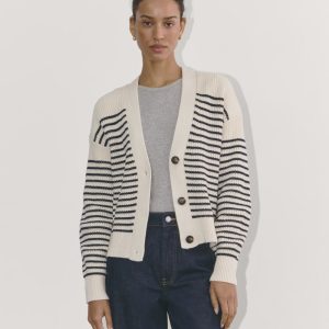 The Boxy Cardigan in Everyday Cotton | Canvas / Navy