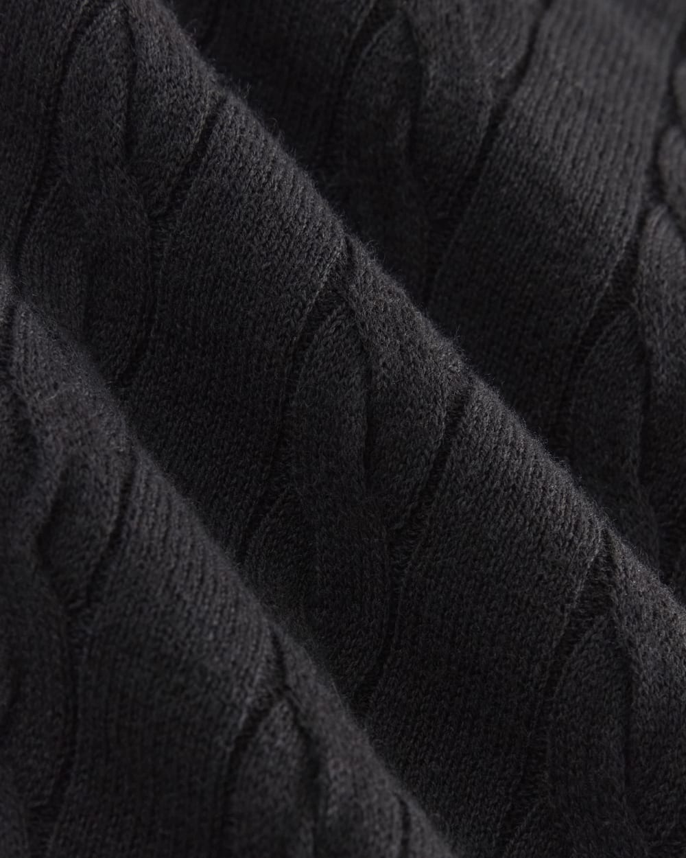 The Cable Halter in Cotton Cashmere | Black - Image 6