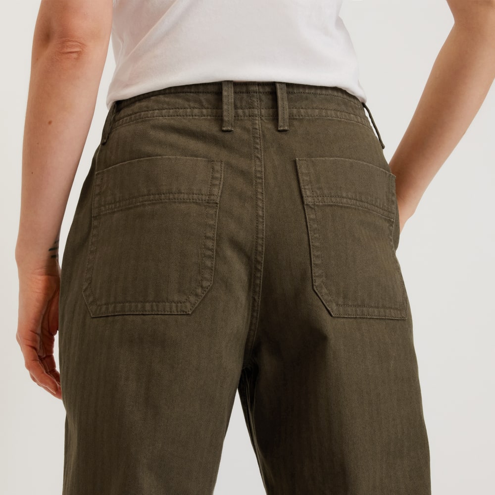 The Organic Cotton Herringbone Pant | Beech - Image 5