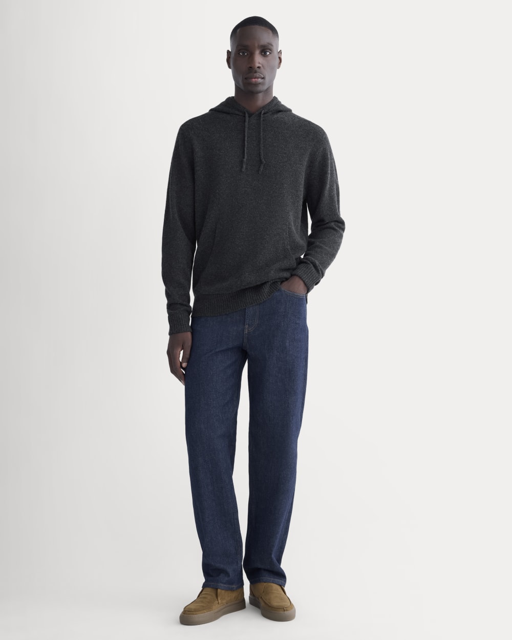 The Felted Merino Hoodie | Charcoal - Image 4