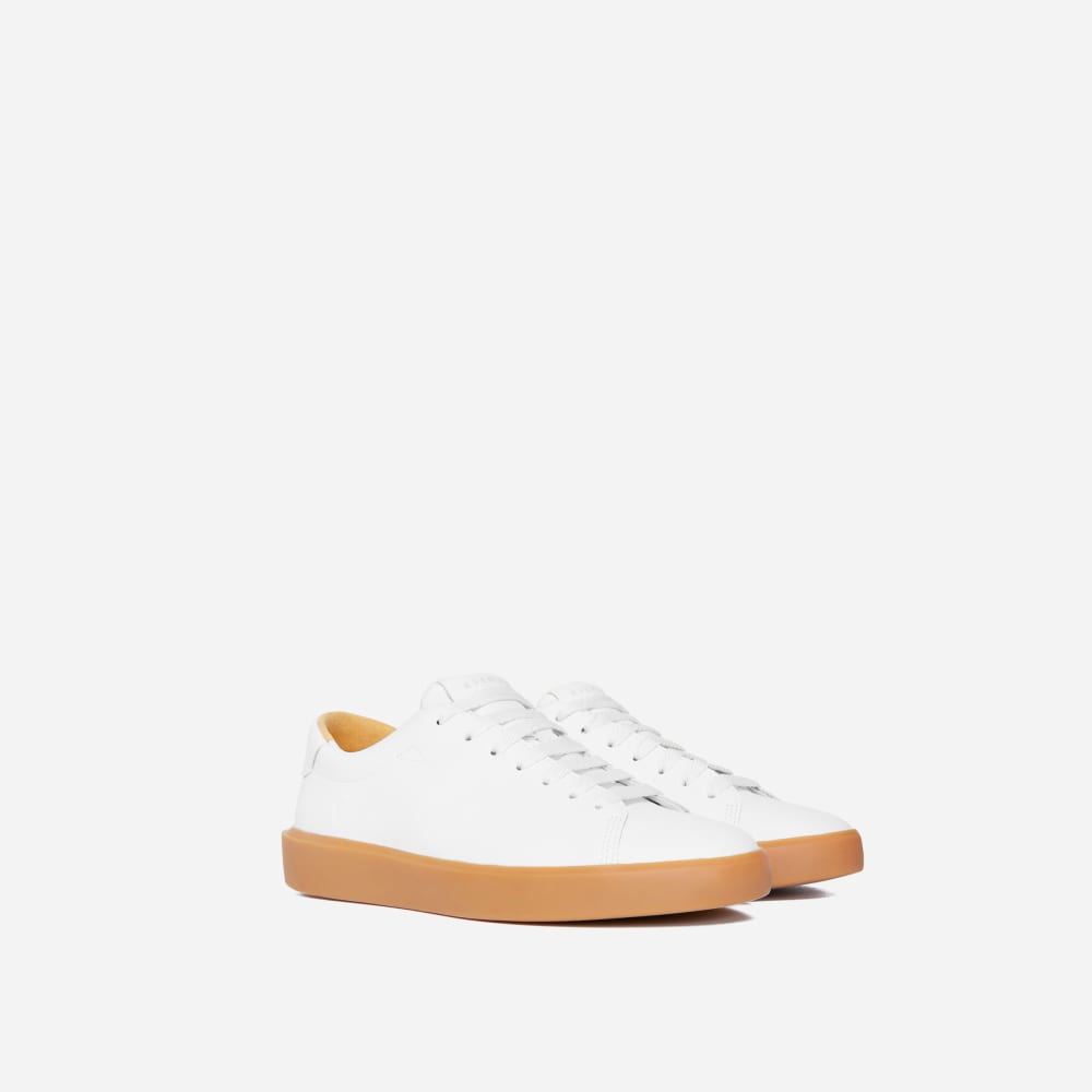 The ReLeather? Tennis Shoe | White / Gum Sole - Image 3