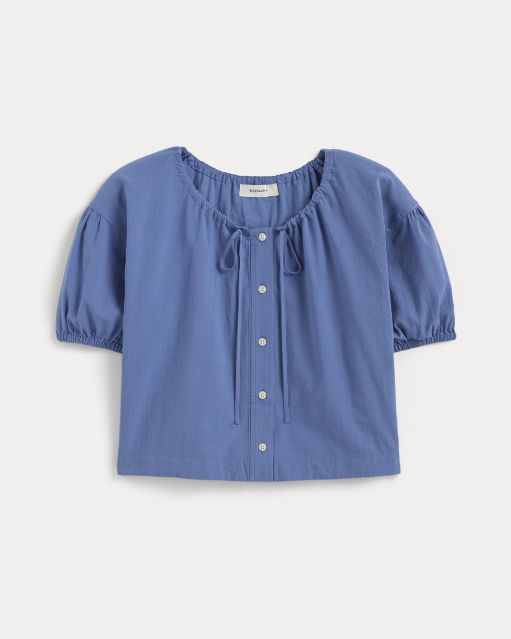 The Gauze Button-Up | Soft Cobalt - Image 2