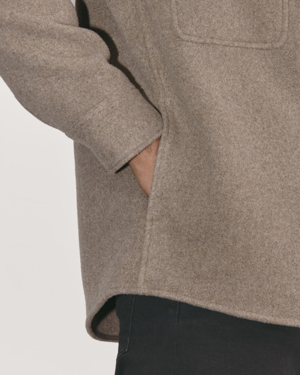 The Wool Overshirt | Heather Taupe - Image 5