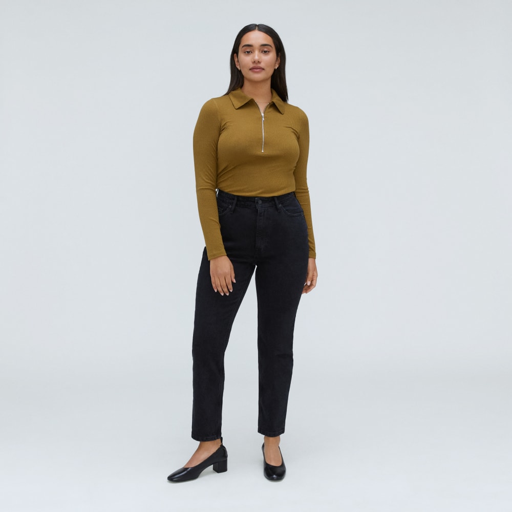 The Super-Soft Zip Polo | Tapenade - Image 5