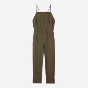The Linen Shoestring Jumpsuit | Beech