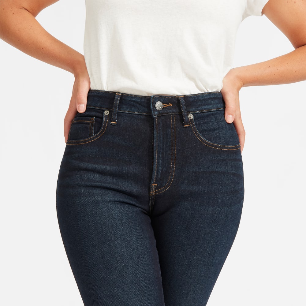 The Curvy Authentic Stretch High-Rise Skinny Jean | Dark Blue Wash | 28.5 Inseam - Image 15