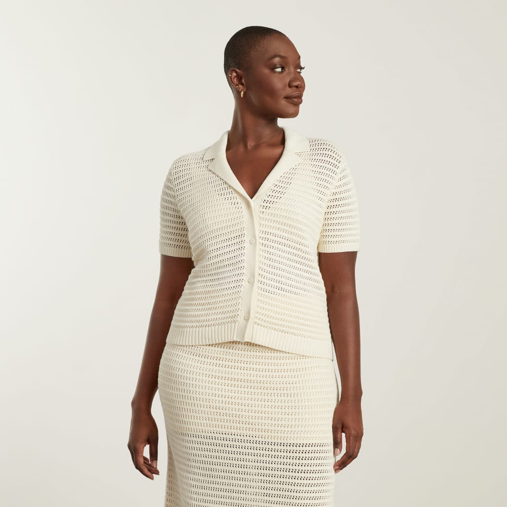 The Crochet Knit Polo | Canvas - Image 2