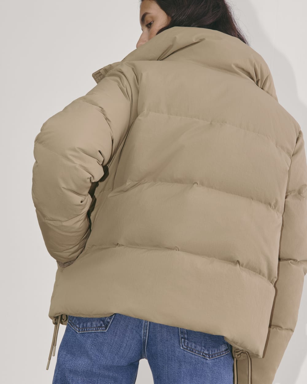 The Puffer Bomber | Taupe Grey - Image 7