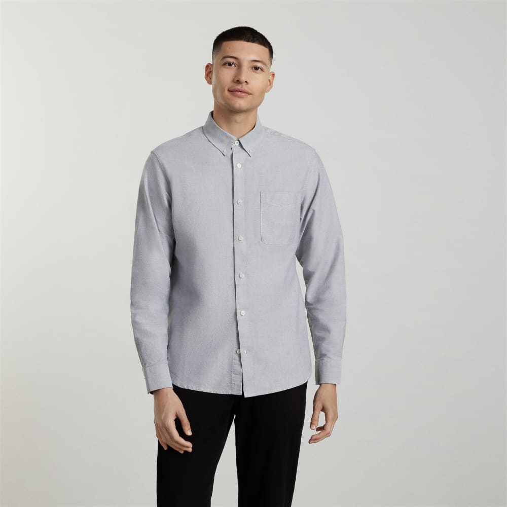 The Slim-Fit Japanese Oxford | Cloud Grey | Regular - Image 2