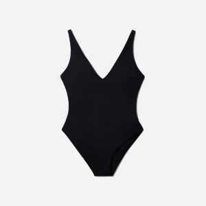 The V-Neck One-Piece | Black