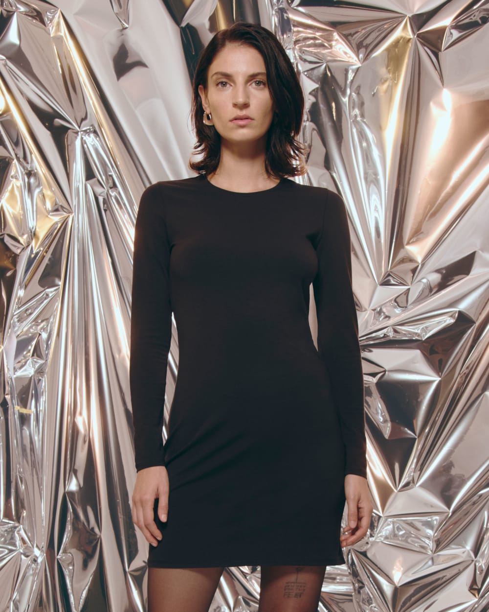 The Form Mini Dress | Black - Image 7