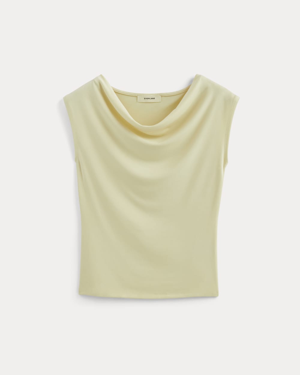 The Draped Top in Butterknit | Light Yellow - Image 2