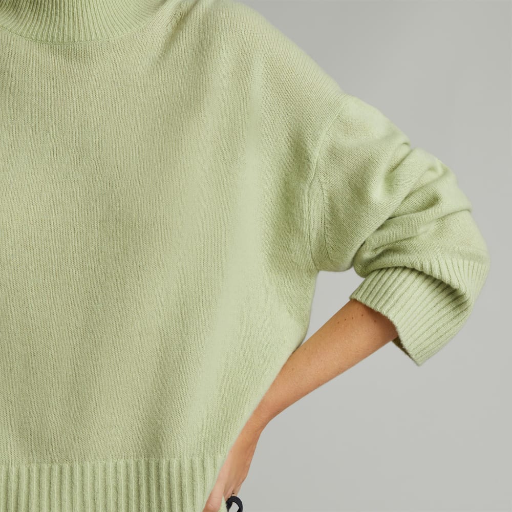 The Cashmere Oversized Turtleneck | Seafoam Green - Image 5