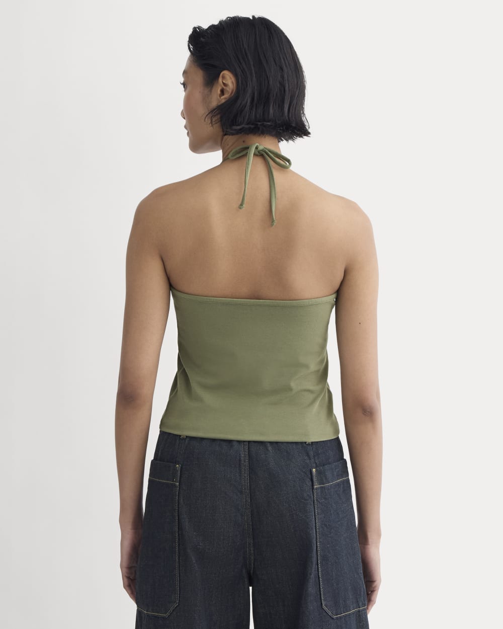The Form Halter Top | Lichen Green - Image 5