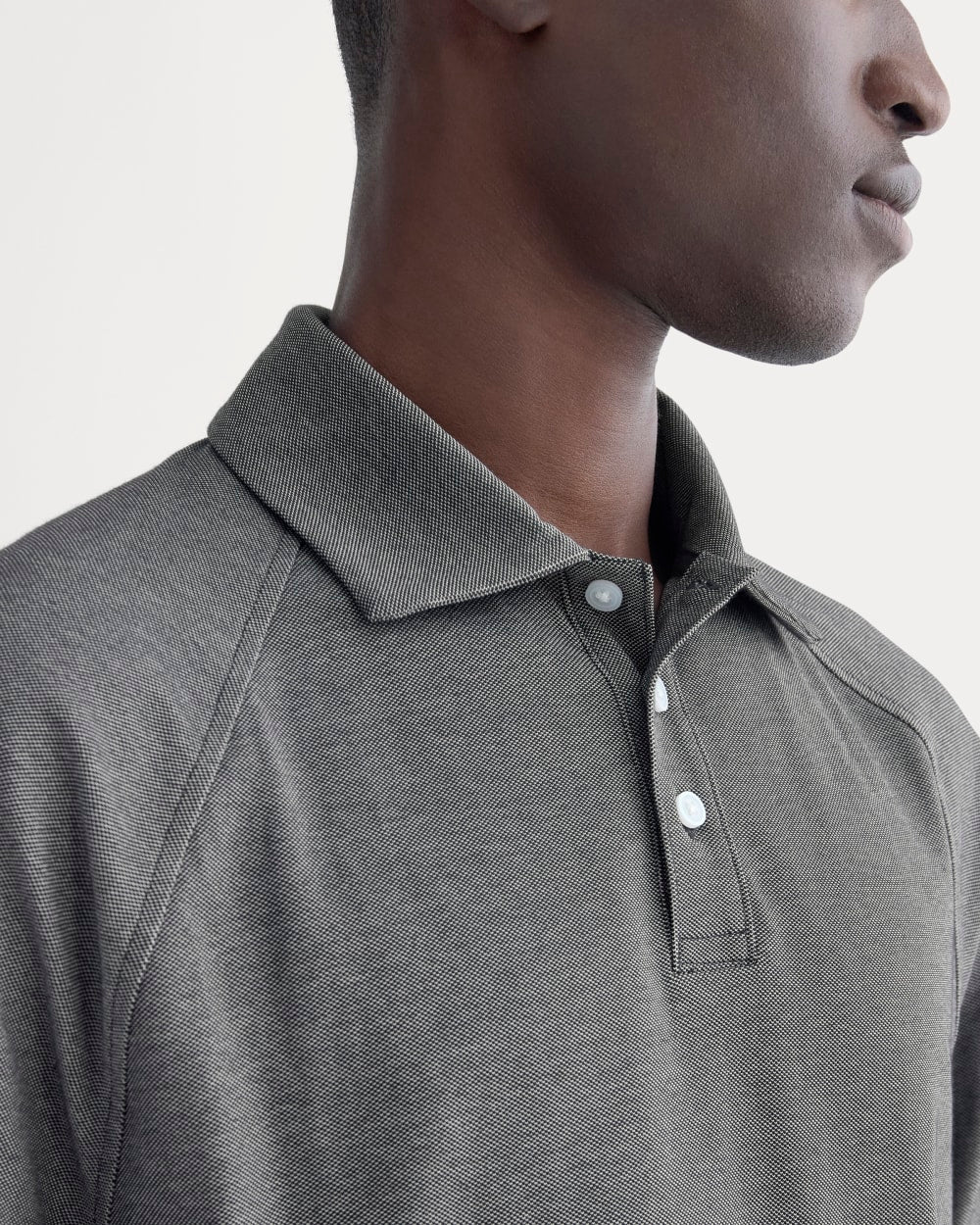 Startup Raglan Polo | Black Chambray - Image 4