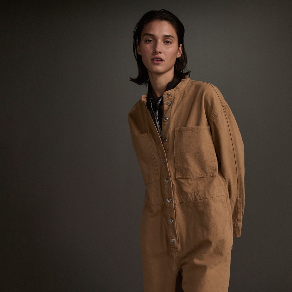 The Canvas Organic Cotton Coverall | Cappuccino - Image 7