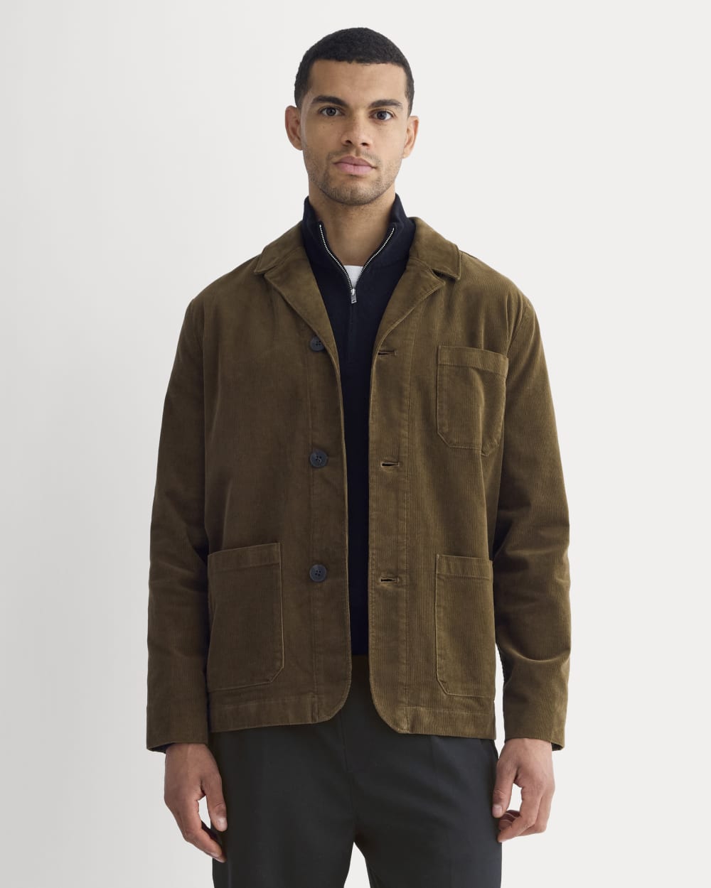 Fine Wale Corduroy Chore Blazer | Cocoa