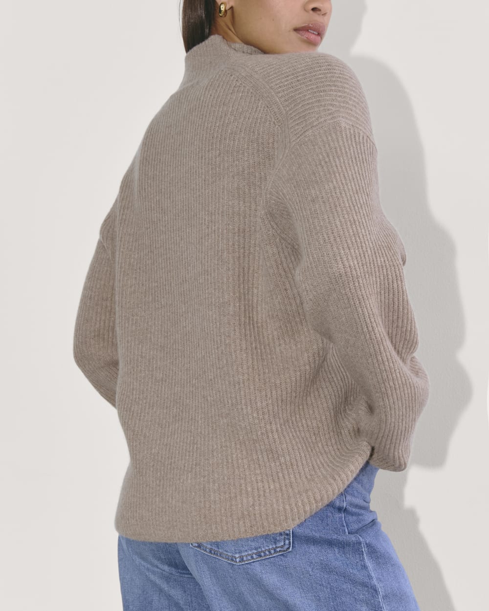 The Cocoon Henley in Wool Cashmere | Oatmeal - Image 6
