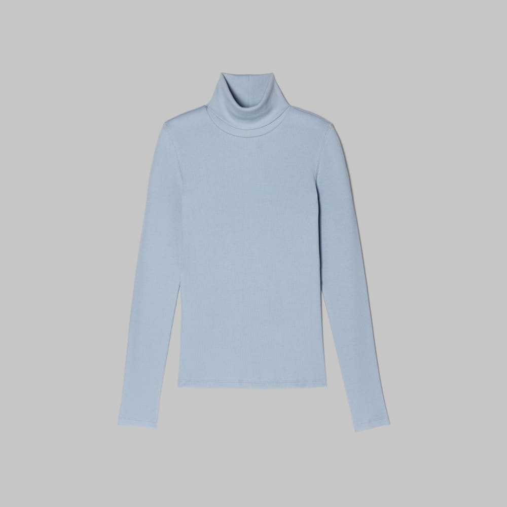 The Luxe Micro-Rib Turtleneck | Mist - Image 2