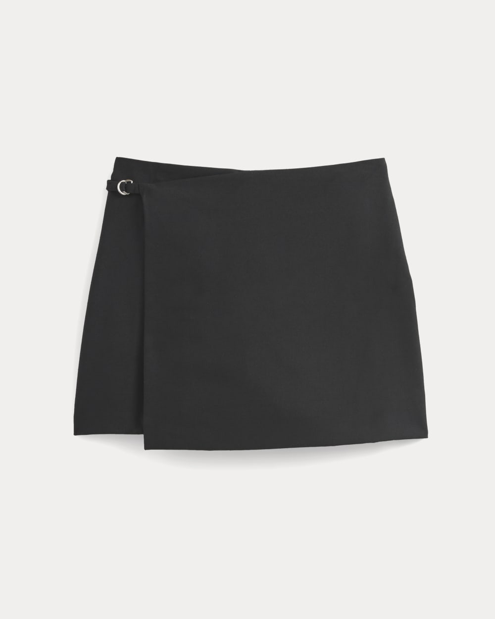 Wrap Mini Skort in Tailor Twill | Black - Image 2