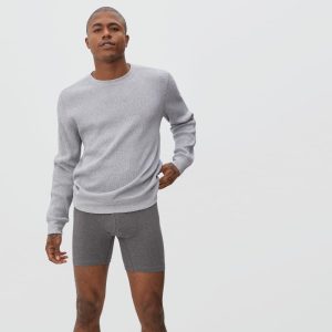 The Supima® Longer Boxer Brief | Uniform | Heather Charcoal
