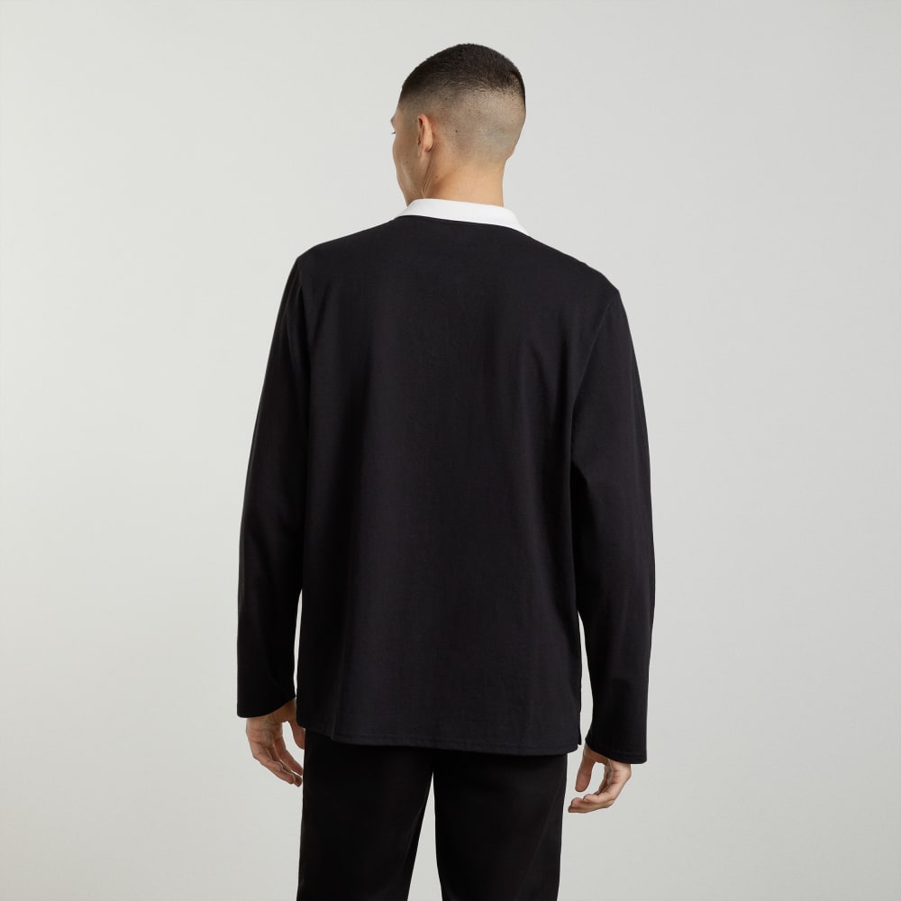The Premium-Weight Rugby Shirt | Black - Image 4