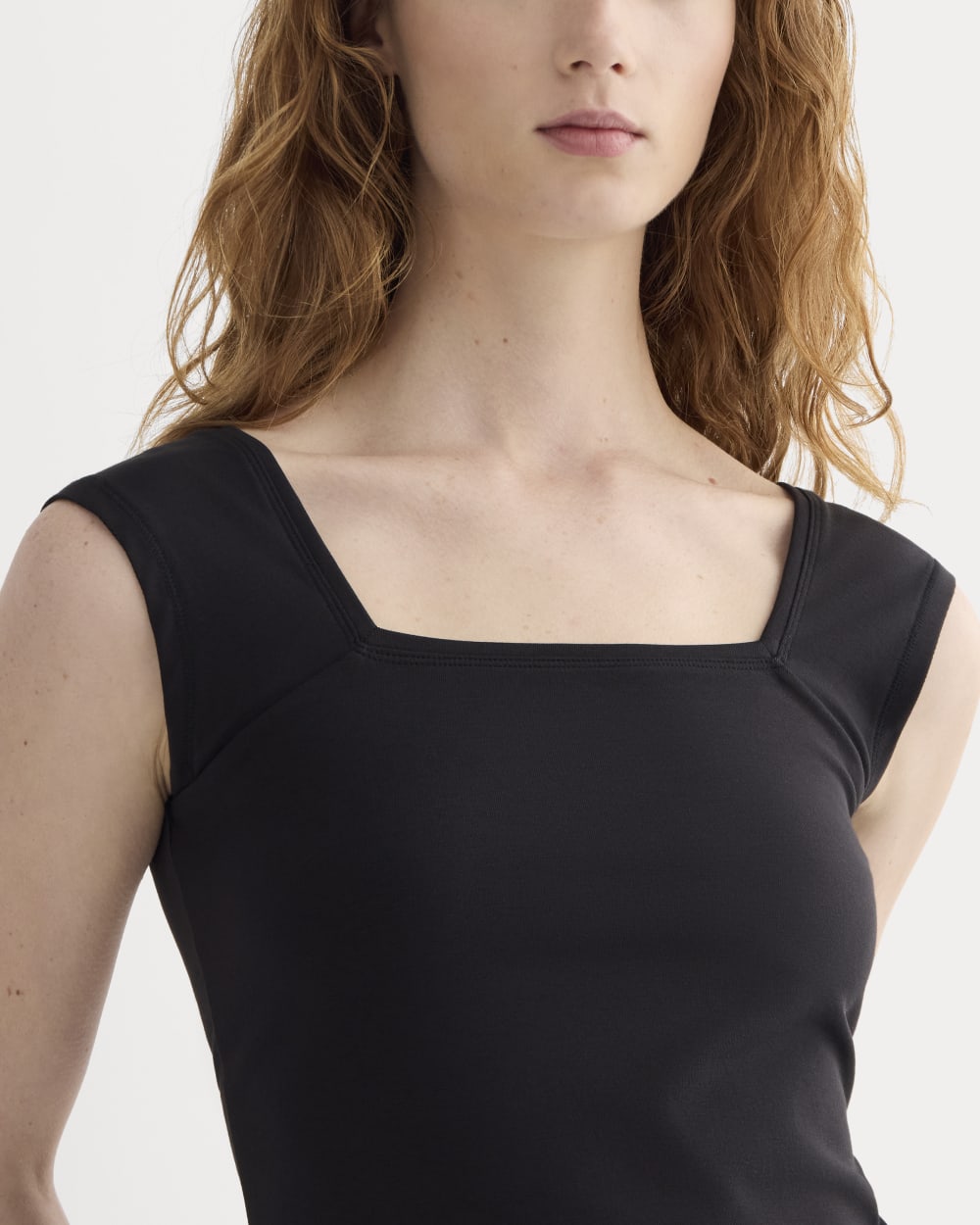 The Form Square-Neck Tank | Black - Image 3