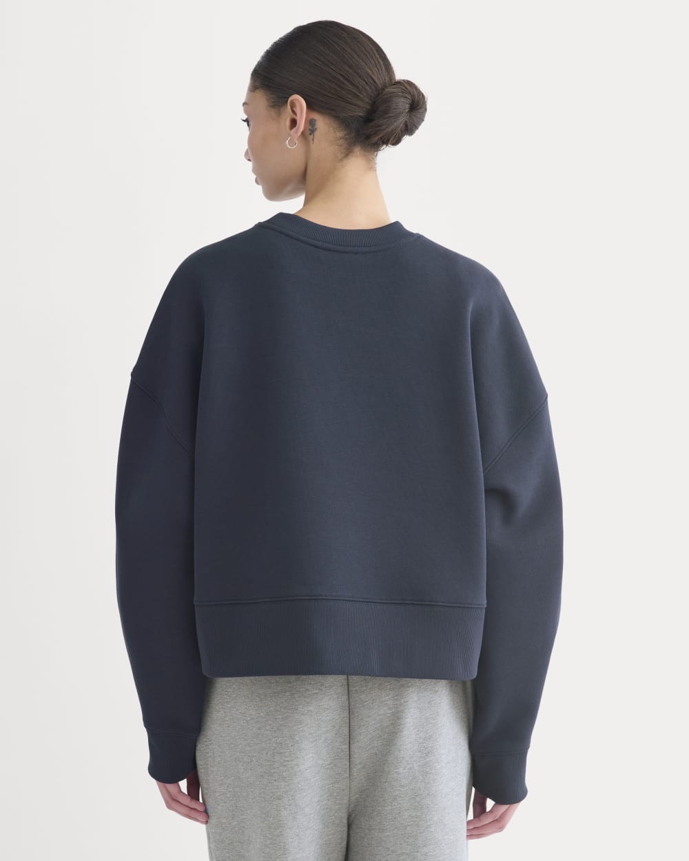 Luxe Fleece Sweatshirt | Navy - Image 5