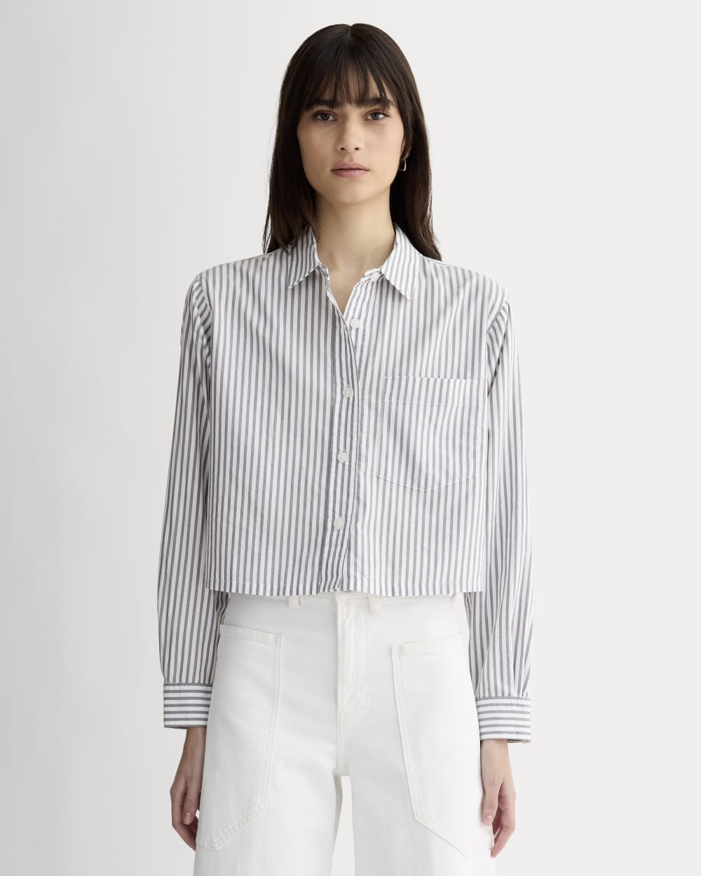 The Way-Short Shirt in Silky Cotton | Periscope / Bone