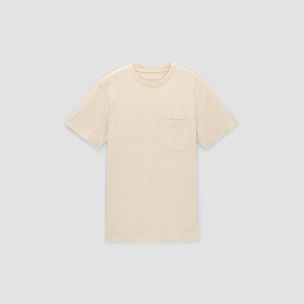 The Premium-Weight Pocket Tee | Uniform | Heathered Cashew - Image 2