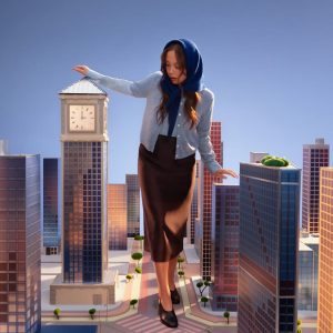 The Air Alpaca??Short-Sleeve Cardigan | Soft Blue