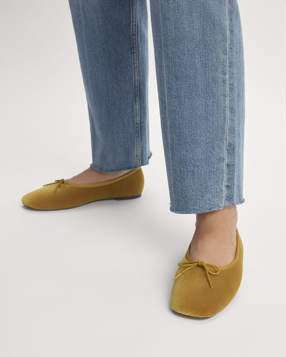 The Day Ballet Flat | Golden Sun Velvet - Image 2