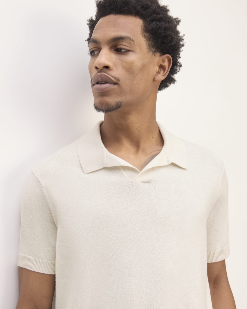 The No-Sweat Polo | Heathered Canvas - Image 4