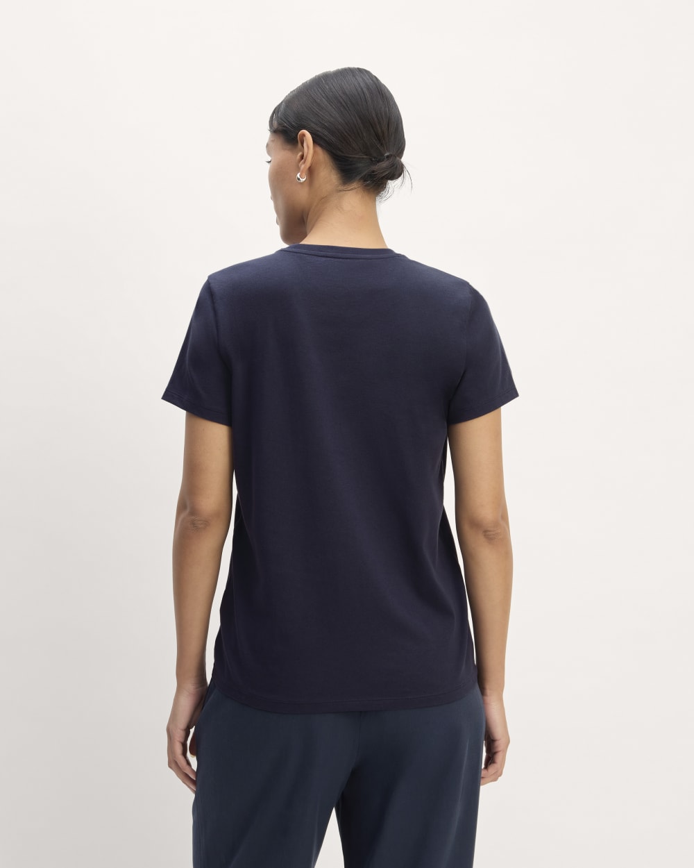 The Slim Crew in Essential Cotton | Navy - Image 4