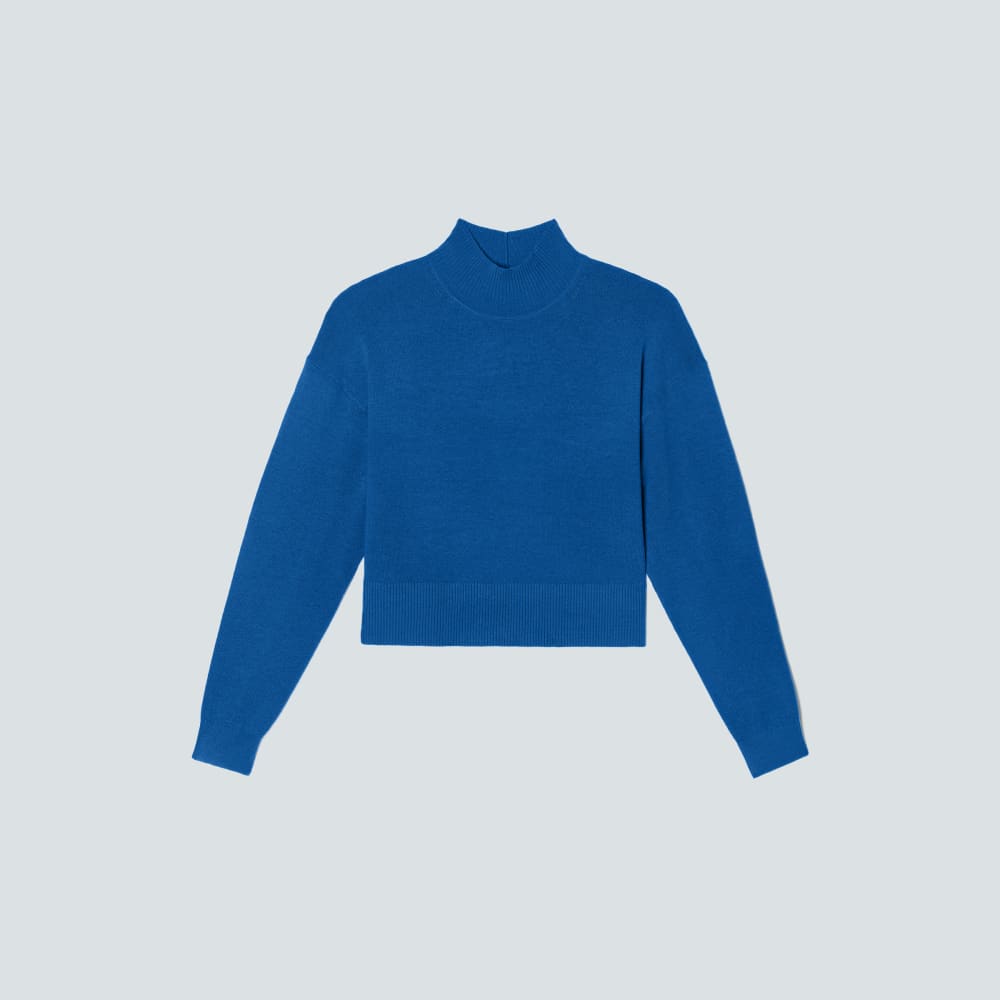 The Luxe Merino Turtleneck | Lapis Blue - Image 2
