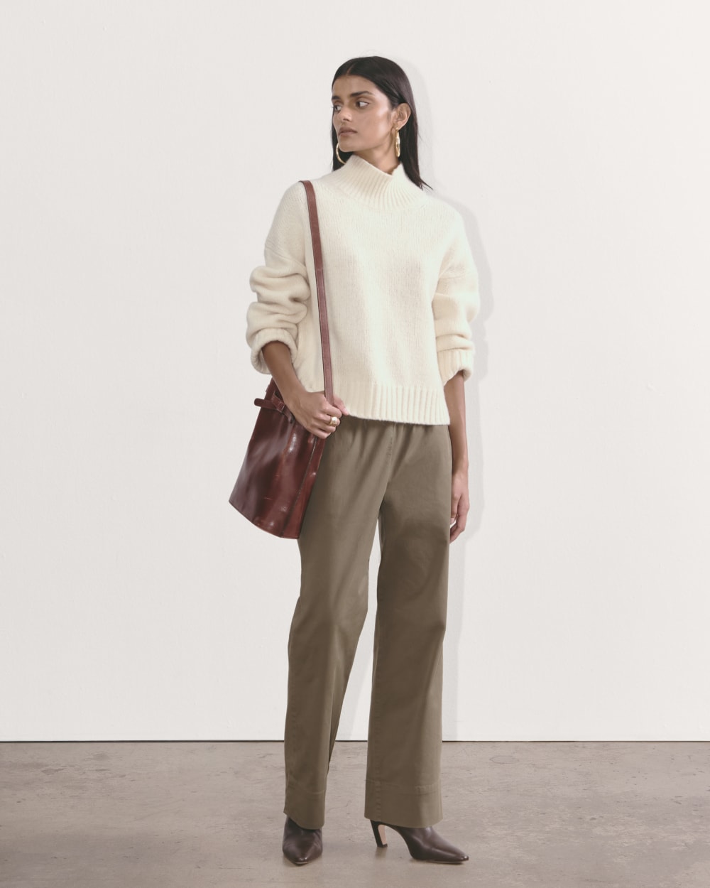 The Cloud Oversized Turtleneck | Bone - Image 4