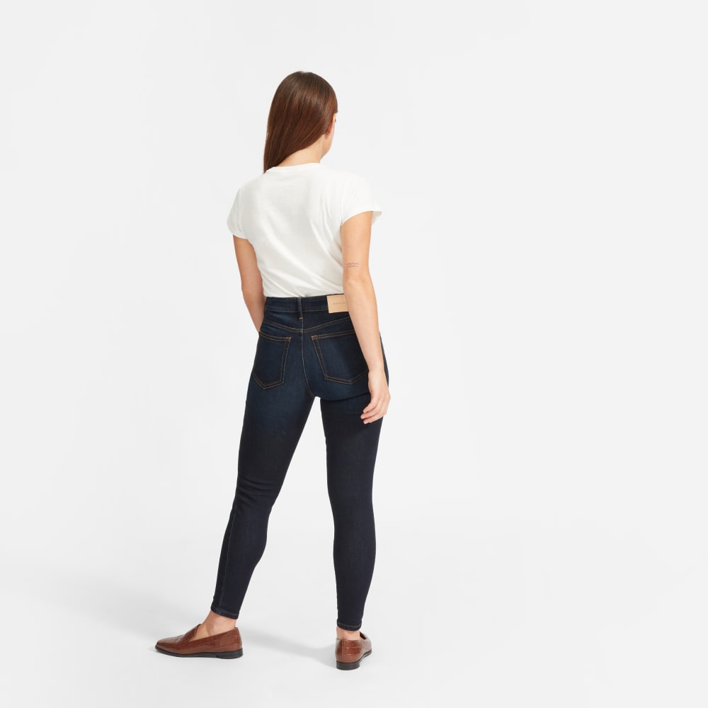 The Curvy Authentic Stretch High-Rise Skinny Jean | Dark Blue Wash | 26.5 Inseam - Image 14