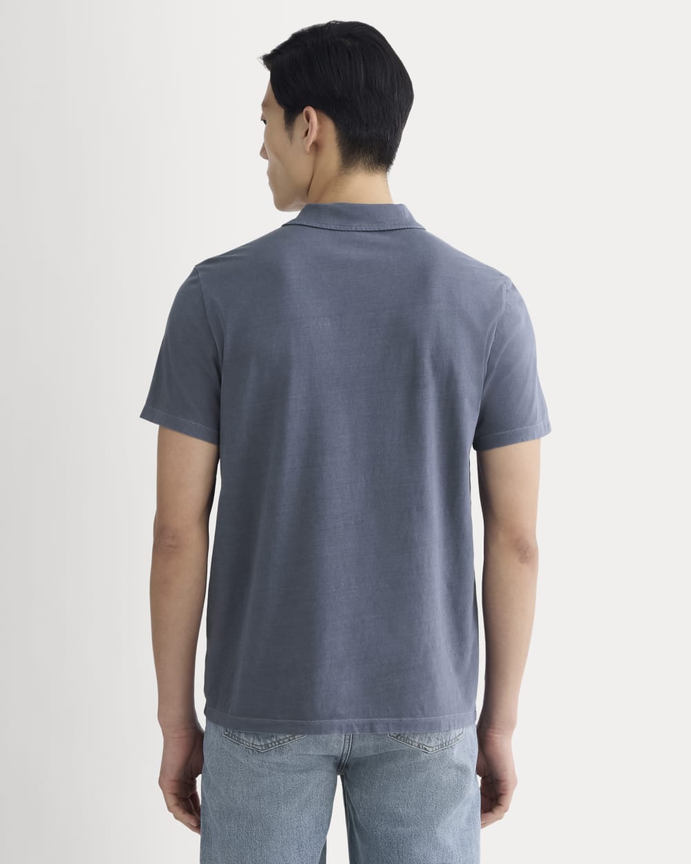 The Essential Organic Garment-Dyed Polo | Navy - Image 5