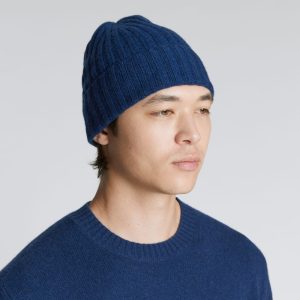 The Cashmere Beanie | Bright Navy